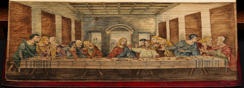 Illustration for article titled Fore-Edge Paintings: The Secret Works of Art Hidden Inside Book Pages